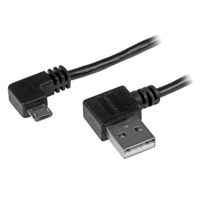 StarTech.com Cable de 1m Micro USB con conector acodado a la derecha