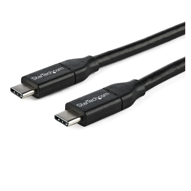 StarTech.com Cable de 1m USB-C a USB-C con capacidad para Entrega de Alimentación de 5A - USB TipoC - Cable de Carga USBC - USB 2.0