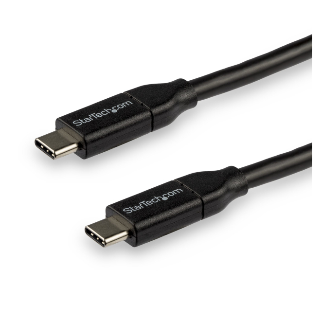 StarTech.com Cable de 3m USB-C a USB-C con capacidad para Entrega de Alimentación de 5A - USB TipoC - Cable de Carga USBC - USB 2.0