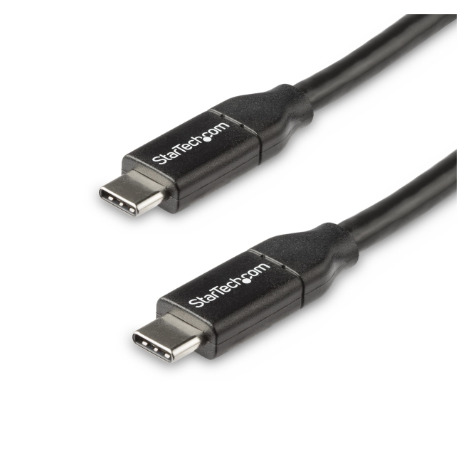 StarTech.com Cable de 50cm USB-C a USB-C con capacidad para Entrega de Alimentación de 5A - USB TipoC - Cable de Carga USBC - USB 2.0