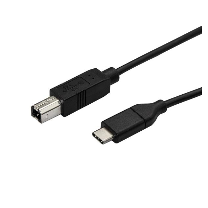 StarTech.com Cable de 3m USB-C a USB-B de Impresora - Cable Adaptador USB Tipo C a USB B