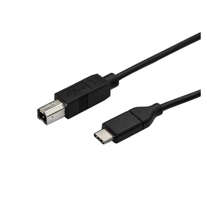 StarTech.com Cable de 50cm USB-C a USB-B de Impresora - Cable Adaptador USB Tipo C a USB B