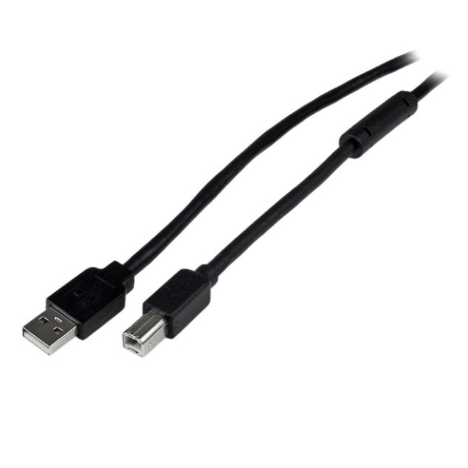 StarTech.com Cable 20 Metros 20m USB B Macho a USB A Macho Activo Amplificado USB 2.0 - Impresora