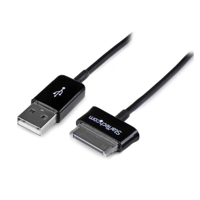 StarTech.com Cable Adaptador 1m Conector Dock USB para Samsung Galaxy Tab - Negro - USB A Macho