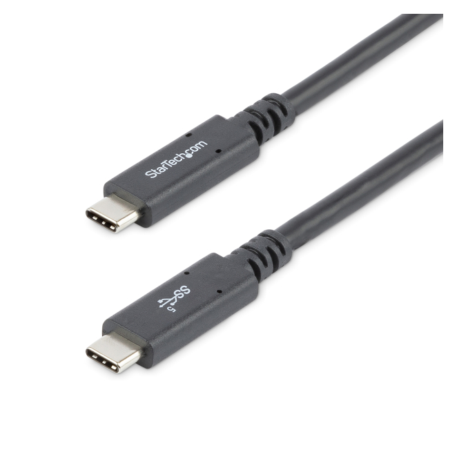 StarTech.com Cable de 1,8m USB-C a USB-C - PD de 5A - USB TipoC - Certificado para Funcionar con Chromebook - USB-IF - M a M - Cable de Carga USB C - Cable USB Tipo C - PD 3.0 de 100W - USB 3.0 (5Gbps)