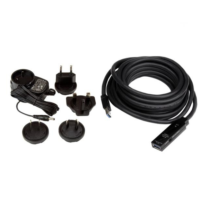 StarTech.com Cable Extensor Alargador USB 3.0 SuperSpeed Activo de 5m - USB A Macho a Hembra - Negro
