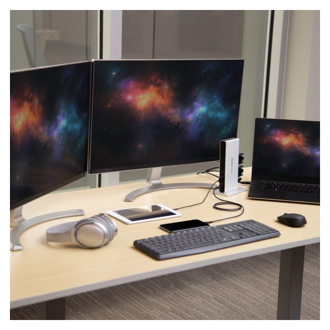 StarTech.com Docking Station USB 3.0 puertos frontales