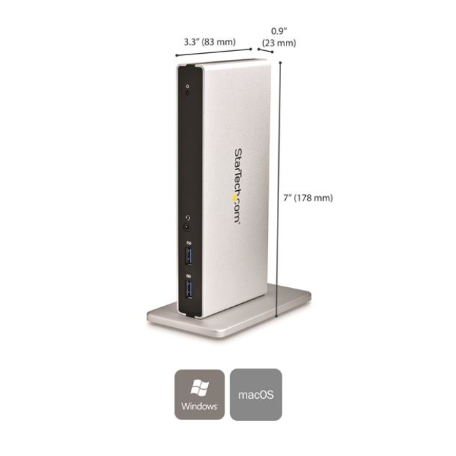 StarTech.com Docking Station USB 3.0 con DVI y soporte vertical