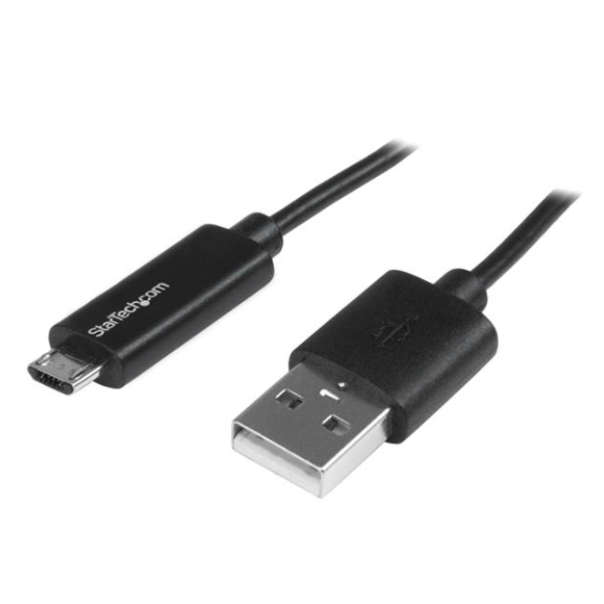 StarTech.com Cable de 1m Micro USB con LED Indicador de Carga