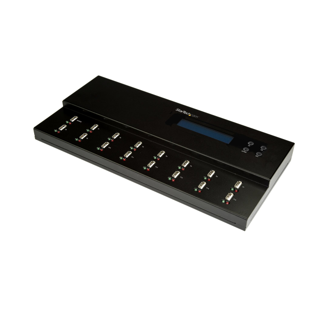 StarTech.com Clonador Autónomo 1:15 para Memorias USB - Copiador de Unidades de Memoria USB - Copia Sector por Sector de Sistema y Ficheros - 1,5 GB/min - Borrado de 3 Pasos - Pantalla LCD