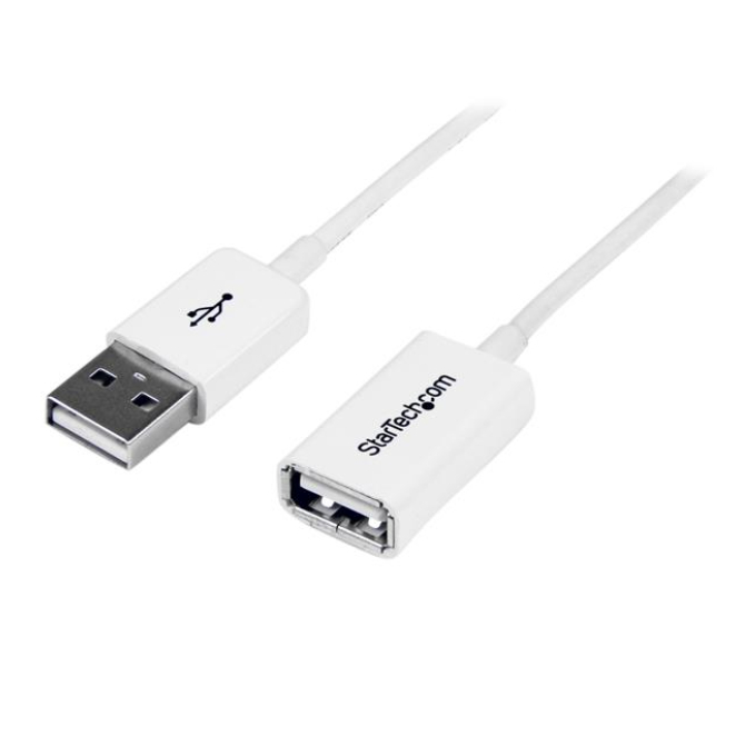 StarTech.com Cable de 3m de Extensión Alargador USB 2.0 - Macho a Hembra USB A - Extensor - Blanco
