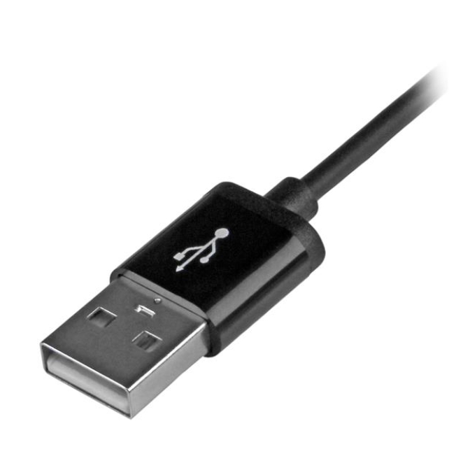 Cable Lightning a USB de 1m en uso