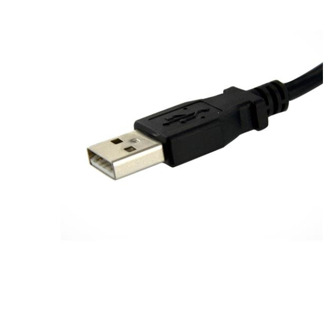 Cable de 91cm USB 2.0 para Montar Empotrar en Panel - Extensor Macho a Hembra USB A - Negro StarTech.com