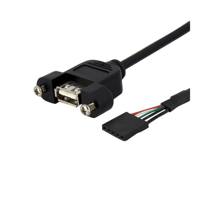 StarTech.com Cable de 30cm USB 2.0 para Montaje en Panel