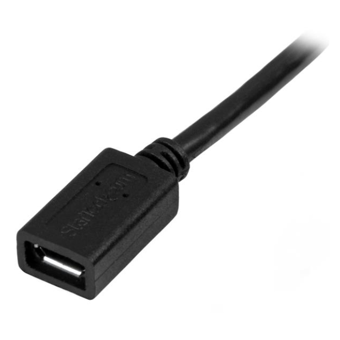 StarTech.com Cable de 50cm Micro USB de Extensión
