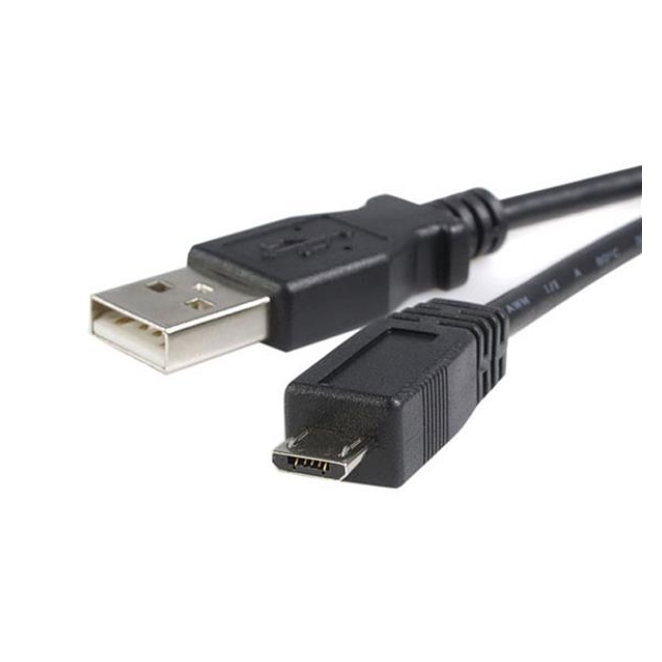 StarTech.com Cable de 50cm Micro USB B a USB A Cargador para Teléfono Móvil Datos USB 2.0 - Macho a Macho - Negro