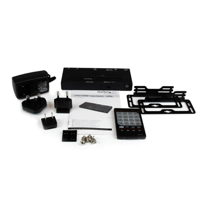 StarTech.com Switch HDMI de 2 Puertos con Conmutado Automático y Prioritario - 1080p