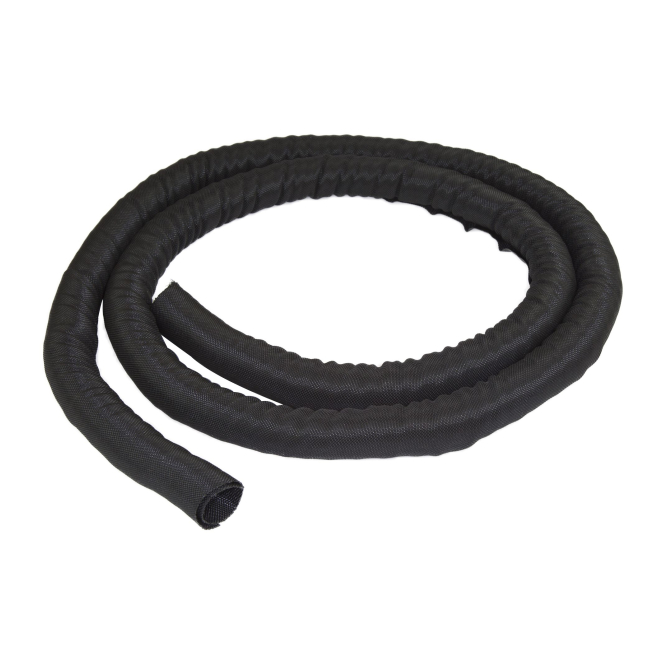 StarTech.com Manga de Gestión de Cables de 2m - Envoltura de Cable Flexible en Espiral - Maga Expandible 1,0-1,5″ de Diámetro - Organizador/Protector/Corrector de Poliéster - Organizador de Cables Recortable Negro