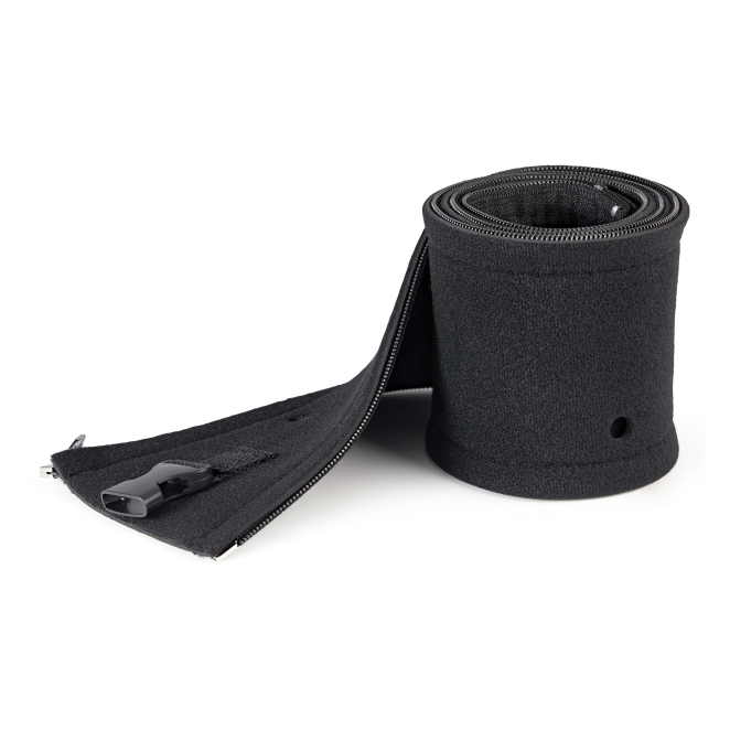 StarTech.com Manga de 1m de Neopreno con Cremallera para Gestión de Cableado - con 3cm de Diámetro - para Administración de Cables de Redes o AV - Envoltura Flexible para Organizar Cableado - Negro