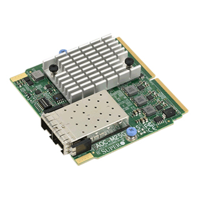 Supermicro AOC-M25G-i2S tarjeta y adaptador de interfaz Interno