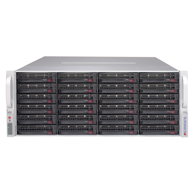 Supermicro CSE-847E2C-R1K23JBOD unidad de disco multiple Bastidor (4U) Negro