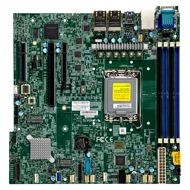 Supermicro X13SCH-LN4F Intel C266 LGA 1700 micro ATX