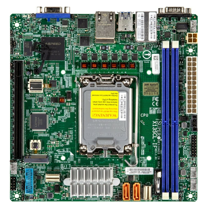 Supermicro X13SCL-IF Intel C262 LGA 1700 mini ITX