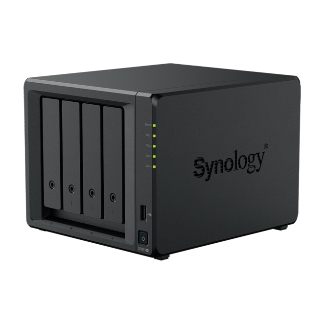 Synology DiskStation DS925+ NAS Ryzen Embedded V1500B 4 GB DDR4 48 TB parte trasera