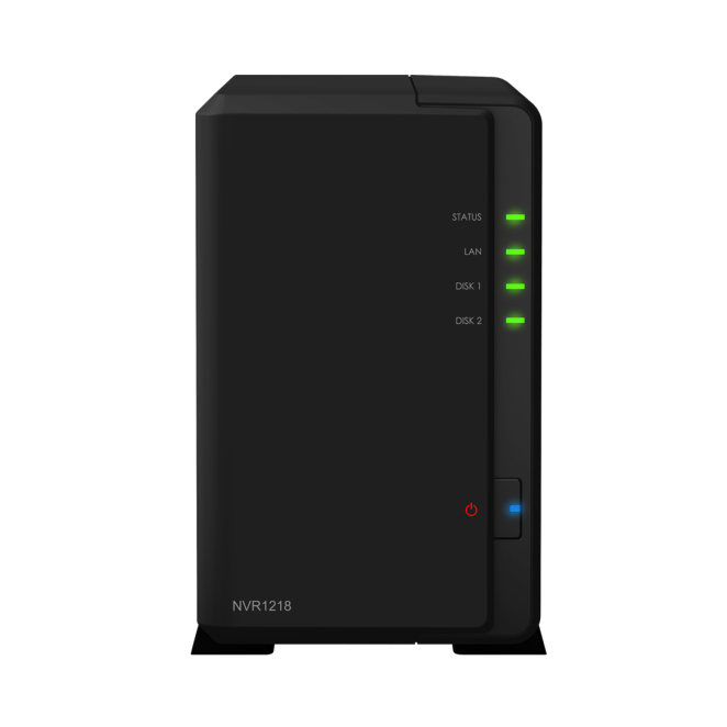 Synology NVR1218 Grabadore de vídeo en red (NVR) Negro