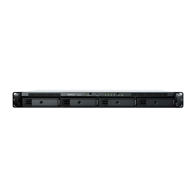 Synology RackStation RS422+ servidor de almacenamiento NAS Bastidor (1U) Ryzen Embedded R1600 2 GB DDR4 DSM Negro
