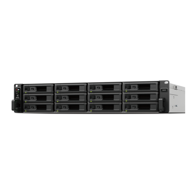 Synology SA SA3610 servidor de almacenamiento NAS Bastidor (2U) Intel® Xeon® D-1567 16 GB DDR4 0 TB DiskStation Manager Negro, Gris