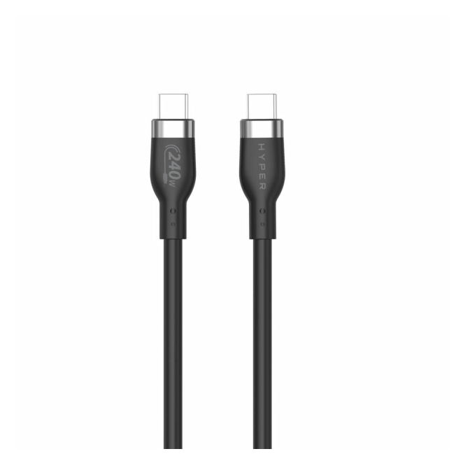 HYPER HJ4001BKGL cable USB USB 2.0 1 m USB C Negro