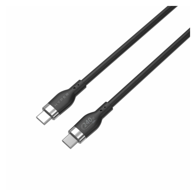 HYPER HJ4001BKGL cable USB USB 2.0 1m USB C Negro
