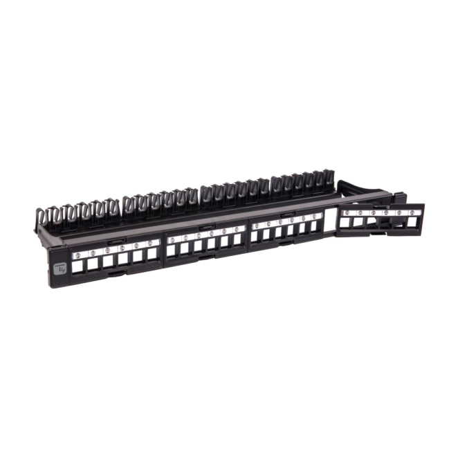 Techly I-KS PP-24-DEN panel de parcheo 1U en rack