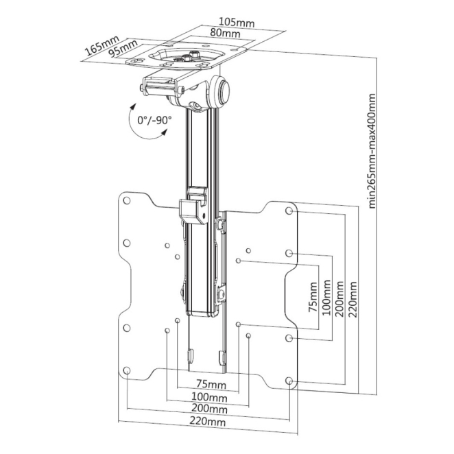 Beneficios del Techly ICA-CPLB 222 soporte para TV