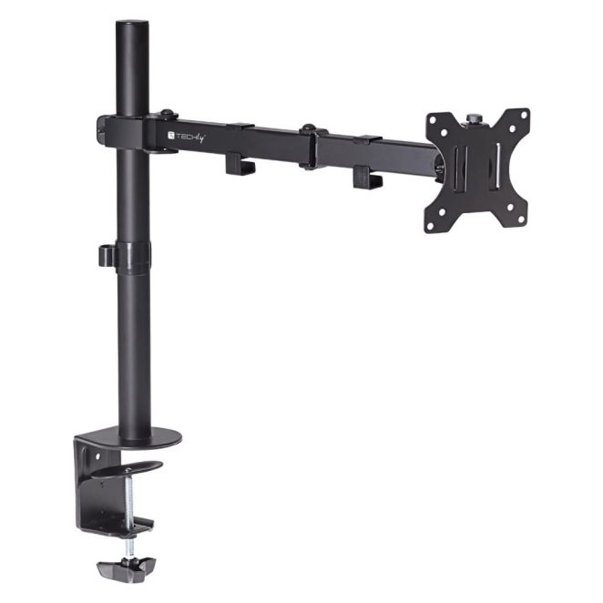 Techly ICA-LCD 503BK2 soporte para monitor 68,6 cm (27″) Escritorio Negro