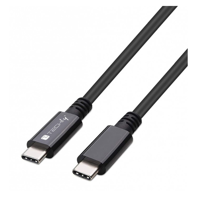 Techly ICOC MUSB40-CMCM08 cable USB USB4 Gen 3x2 0,8 m USB C Negro