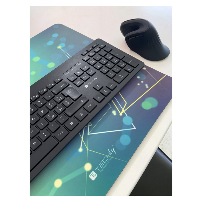Razones para comprar Techly ICTWC006-US teclado Hogar / Oficina RF inalámbrico QWERTY Inglés de EE. UU. Negro