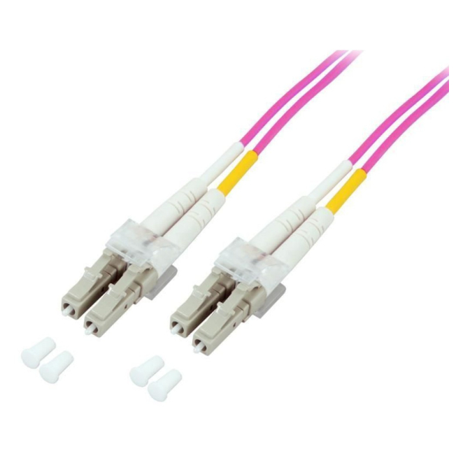 Techly LC M-M 10m Cable de fibra óptica e InfiniBand Fucsia