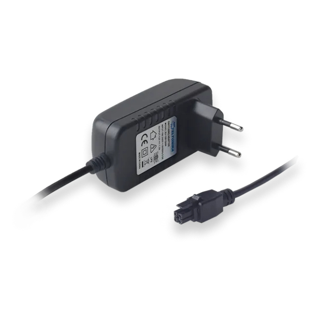 Teltonika PR3P2EU3 adaptador e inversor de corriente Interior 24 W Negro