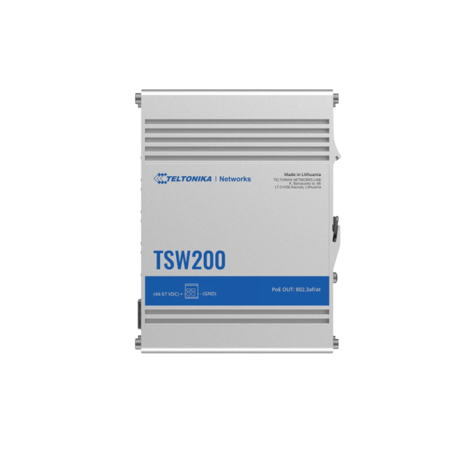 Teltonika TSW200000050 switch No administrado Gigabit Ethernet (10/100/1000) Energía sobre Ethernet (PoE) Plata