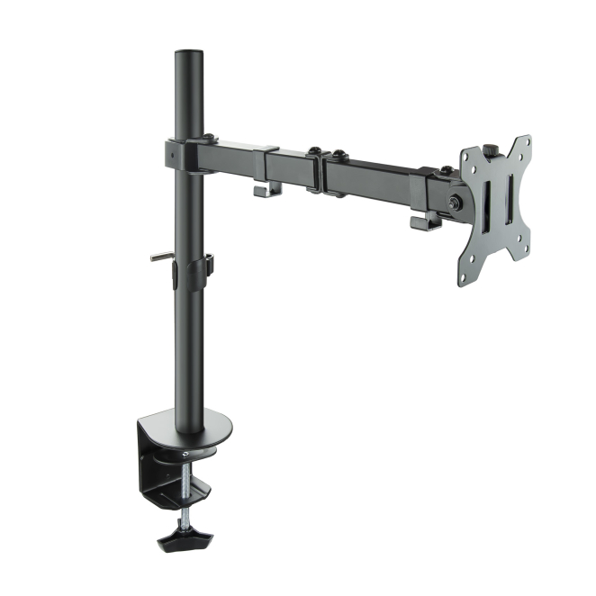 TooQ Soporte de Mesa Giratorio e Inclinable para Pantalla (Monitor / TV Plasma / LCD / LED) 13″-32″, de Un Brazo, max 8 kg, Negro