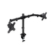 TooQ Soporte de Mesa para 2 Pantallas 17″-27″, Negro