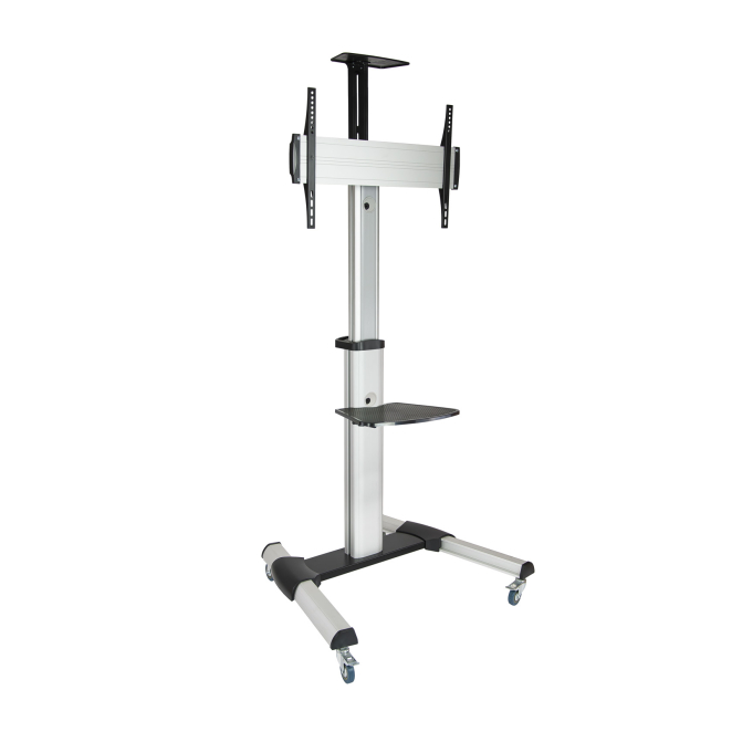 TooQ FS1870M-B soporte para pantalla de señalización 94 cm (37″) Negro, Plata