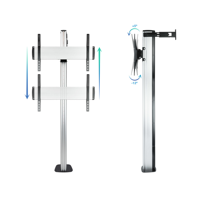TooQ FS2270M-B Soporte para pantalla de señalización, vista lateral