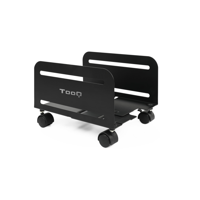 TooQ Soporte metálico para CPU de suelo con ruedas