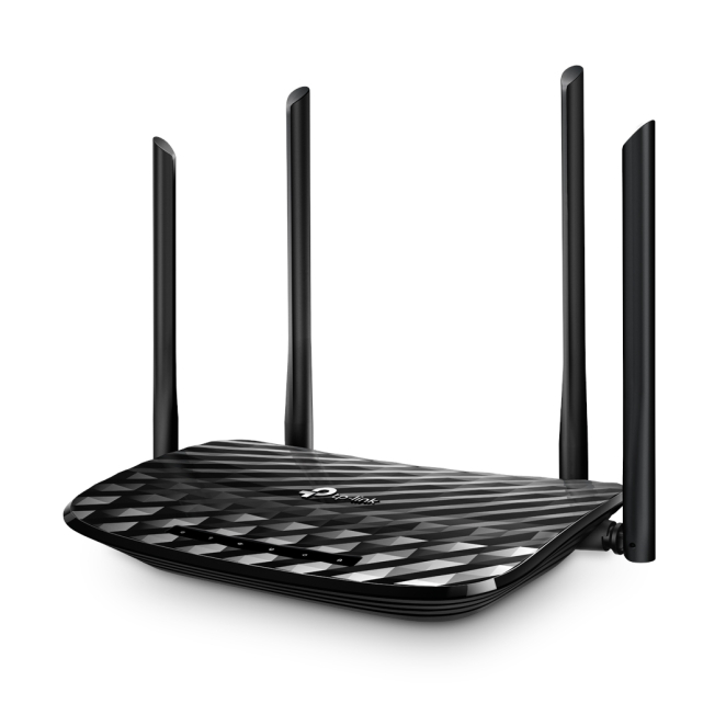 TP-Link AC1200 router inalámbrico Gigabit Ethernet Doble banda (2,4 GHz / 5 GHz) Negro