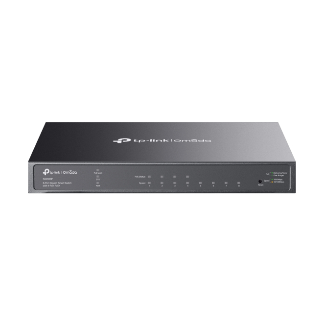 TP-Link Omada TL-SG2008P Gestionado L2/L2+ Gigabit Ethernet (10/100/1000) Energía sobre Ethernet (PoE) Negro