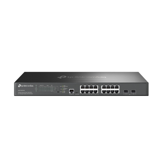 TP-Link Omada SG3218XP-M2 switch Gestionado L2+ 2.5G Ethernet (100/1000/2500) Energía sobre Ethernet (PoE) 1U Negro