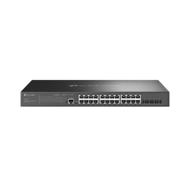 TP-Link Omada SG3428MP switch Gestionado L2+ Gigabit Ethernet (10/100/1000) Energía sobre Ethernet (PoE) 1U Negro